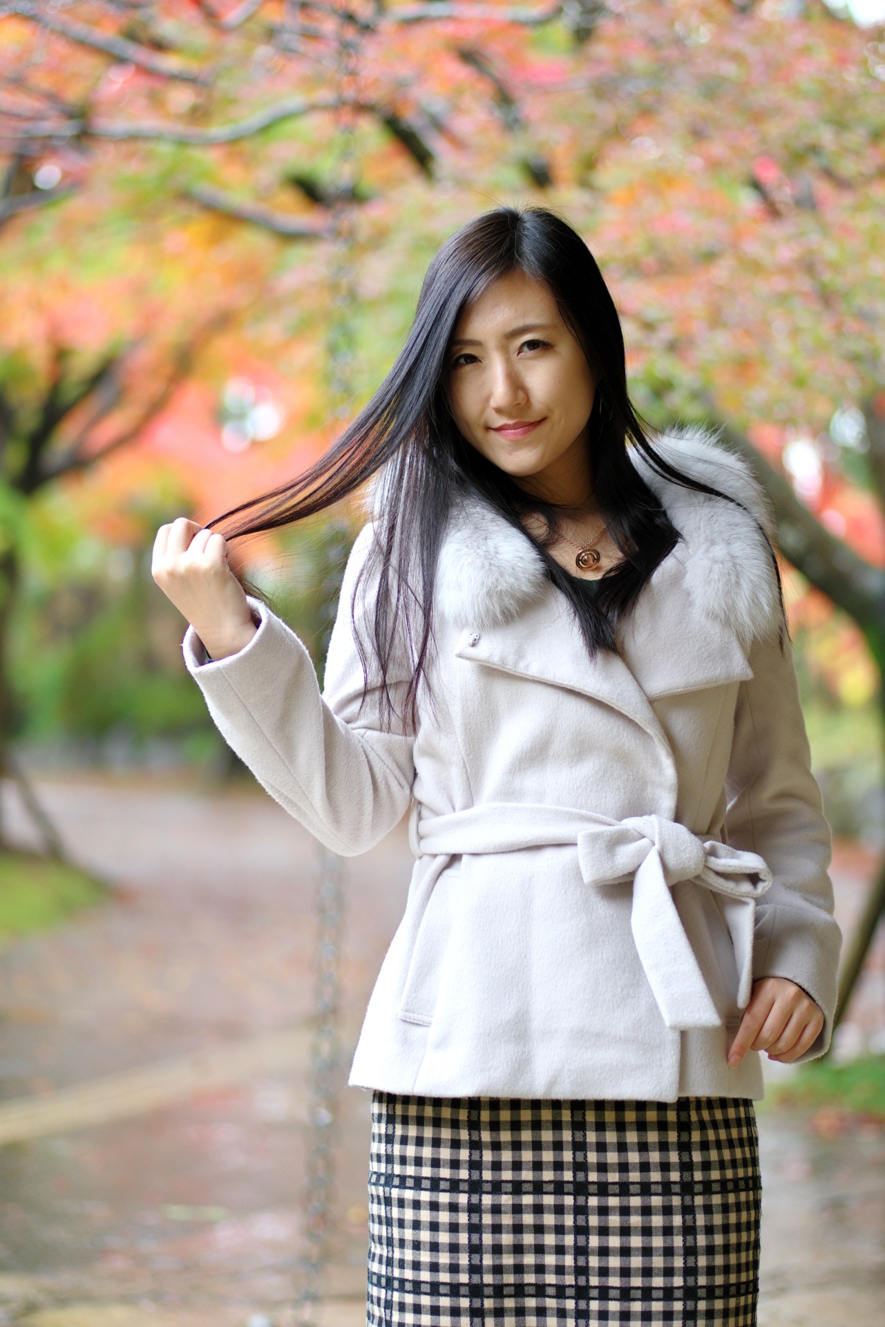 11/23　片瀬あゆみさん　紅葉撮影