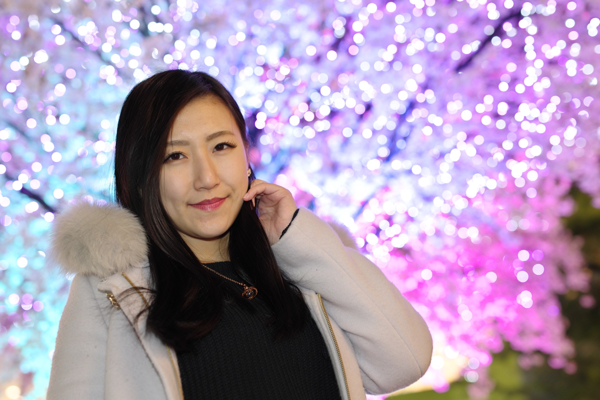 12/29　片瀬あゆみさん　イルミネーション撮影