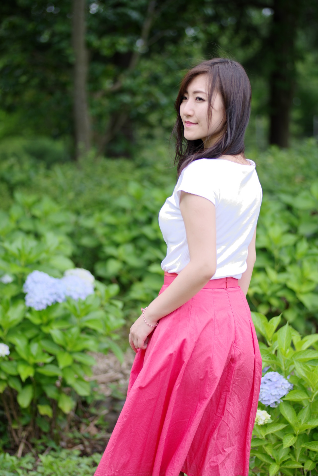 6/21　片瀬あゆみさん　アジサイ撮影