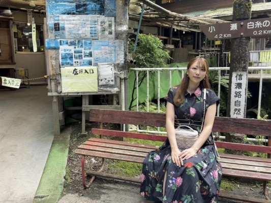 花柄ワンピース